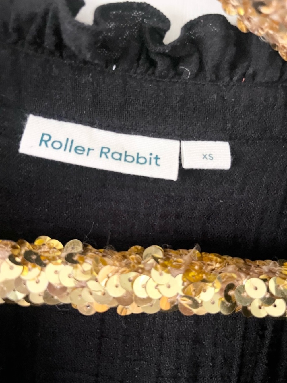 Roller Rabbit Fleur Nuuv Janni Embroidered Dress Tiered Cotton Boho Sz XS - Picture 4 of 9